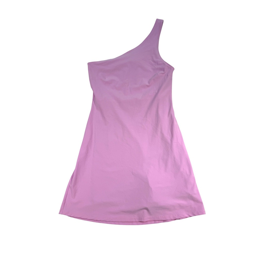 Abercrombie One Shoulder Traveler Mini Dress Skort Purple Small Tall - Picture 2 of 7